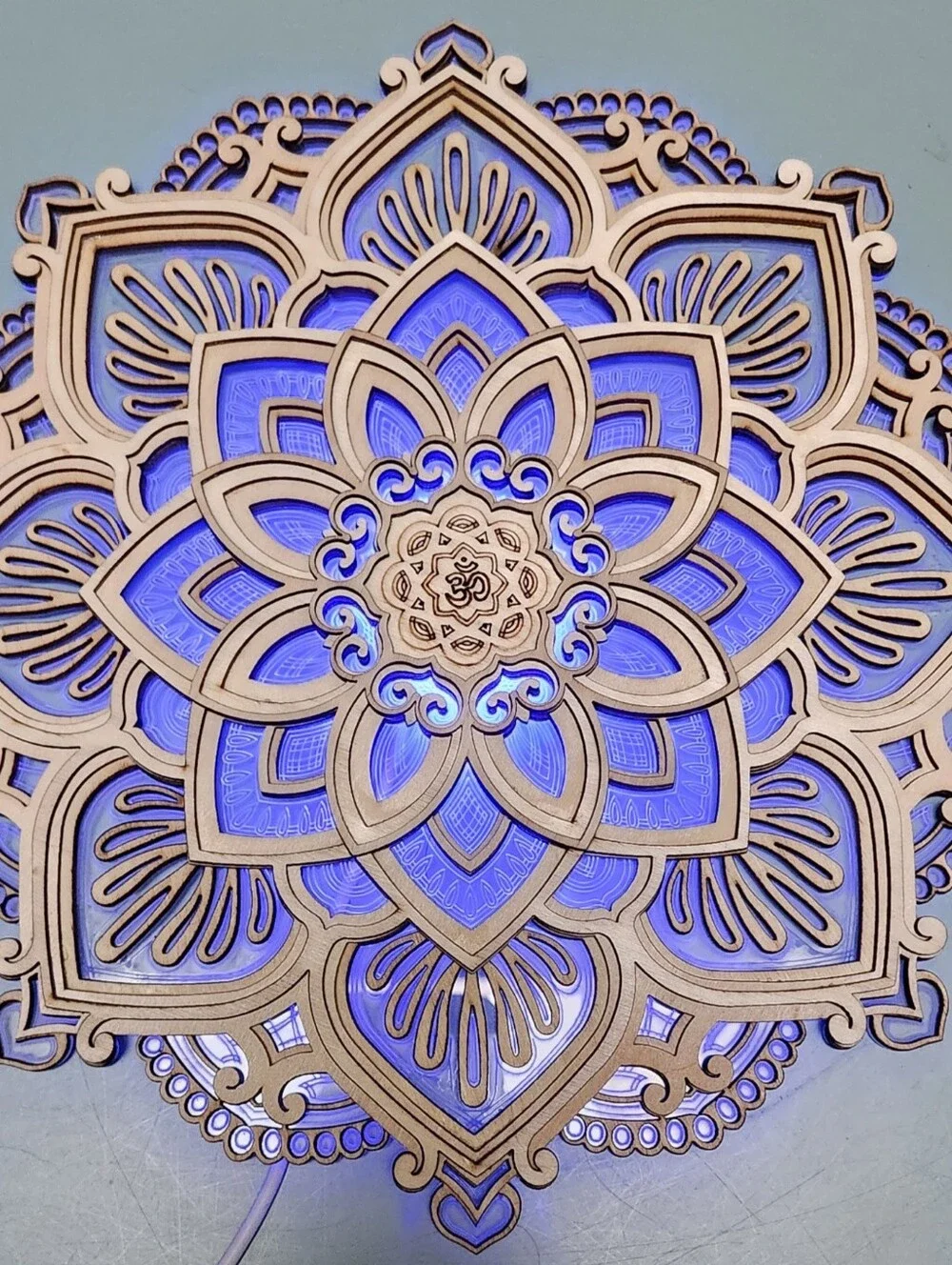 Light Up Decorative Wood Mandala
